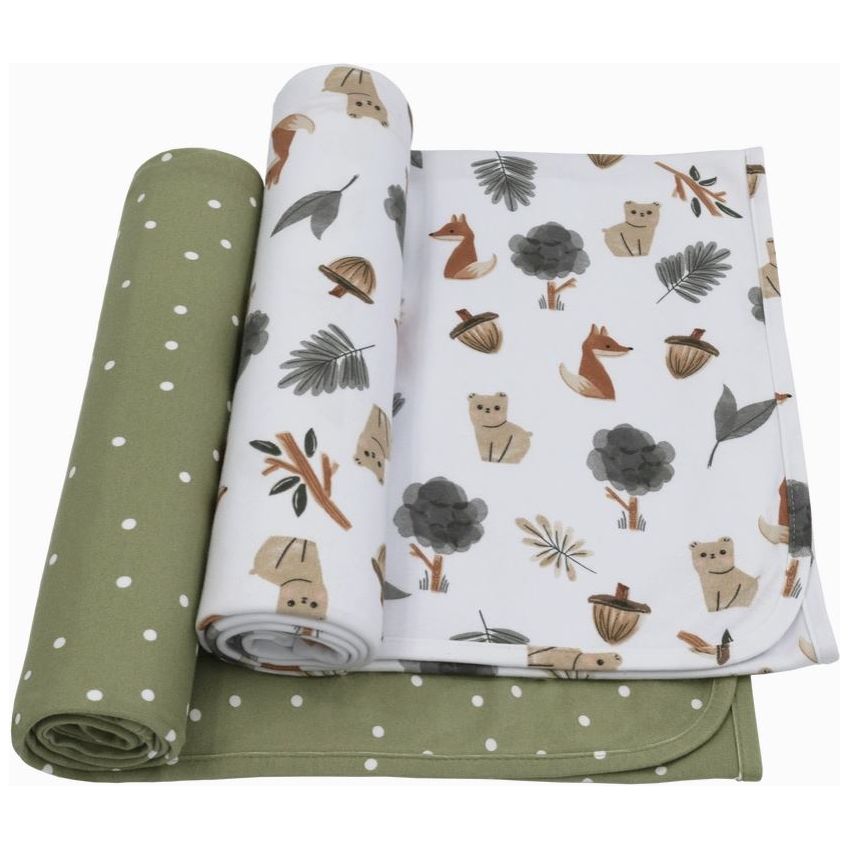2 PK Jersey Swaddle - Forest Retreat - Kid's Stuff Superstore