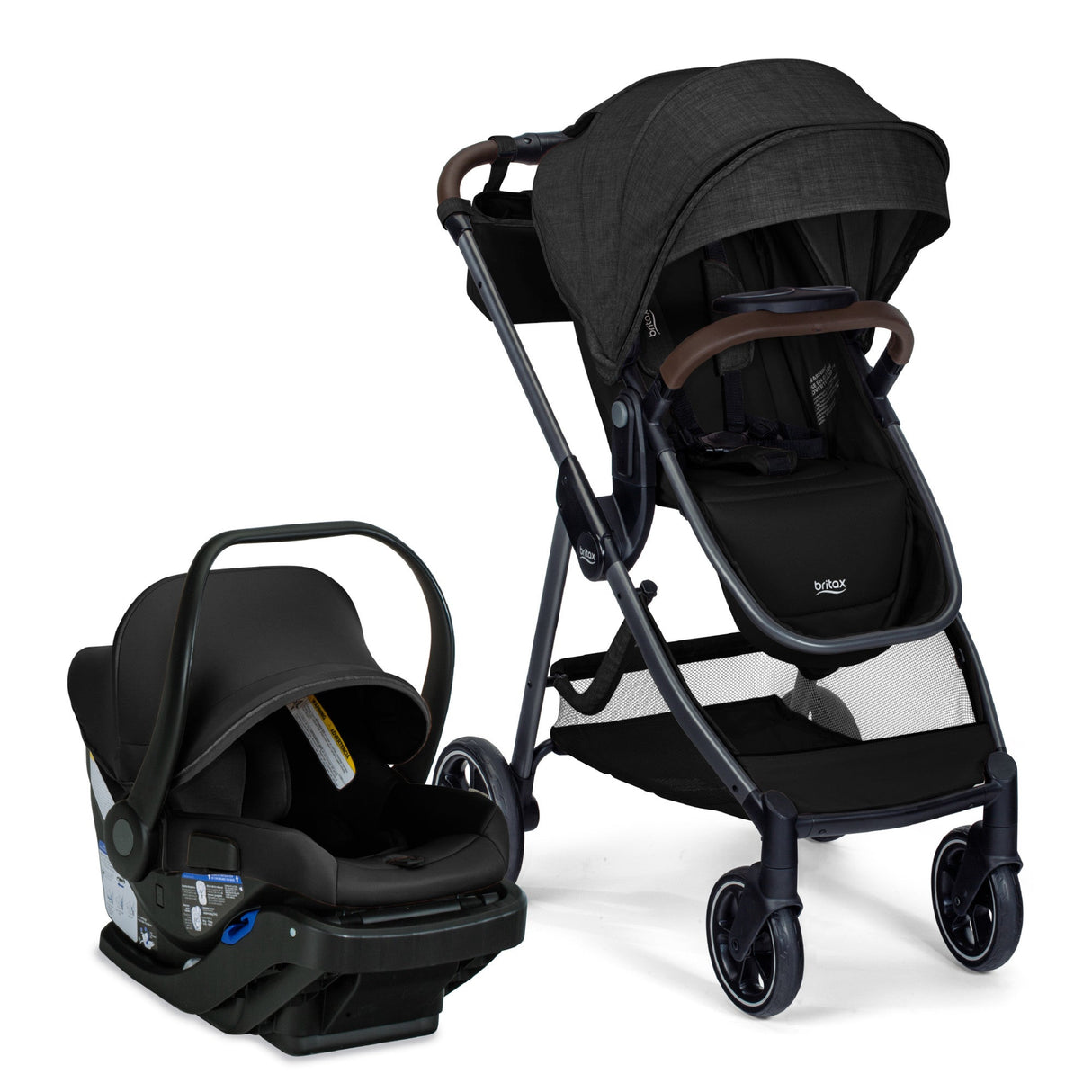Britax Phases Travel System with Arbor Infant Car Seat + StayTight Base - Kid's Stuff Superstore