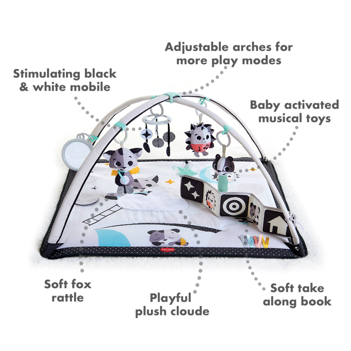 Tiny Love Magical Tales Black & White Gymini - Kid's Stuff Superstore