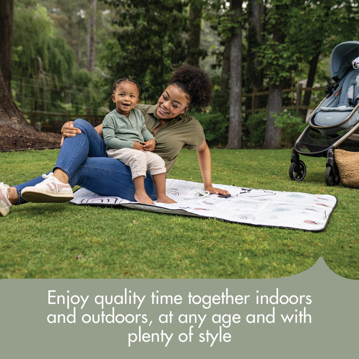 Tiny Love Black & White XL Outdoor Mat - Kid's Stuff Superstore