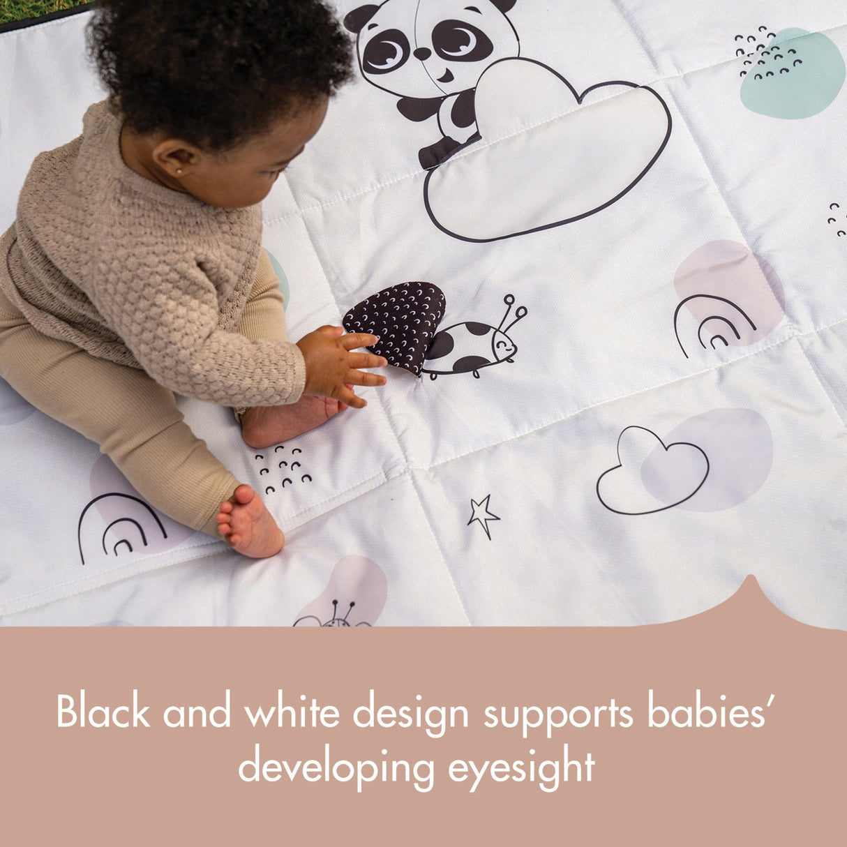 Tiny Love Black & White XL Outdoor Mat - Kid's Stuff Superstore