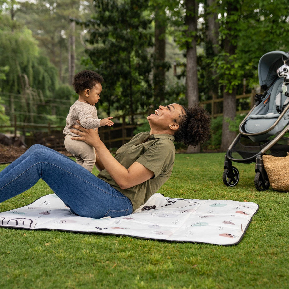 Tiny Love Black & White XL Outdoor Mat - Kid's Stuff Superstore