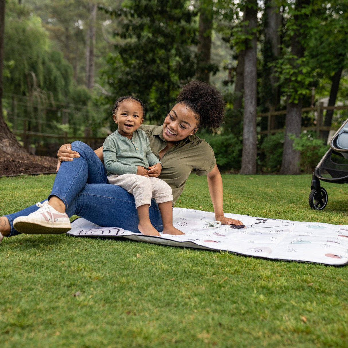 Tiny Love Black & White XL Outdoor Mat - Kid's Stuff Superstore