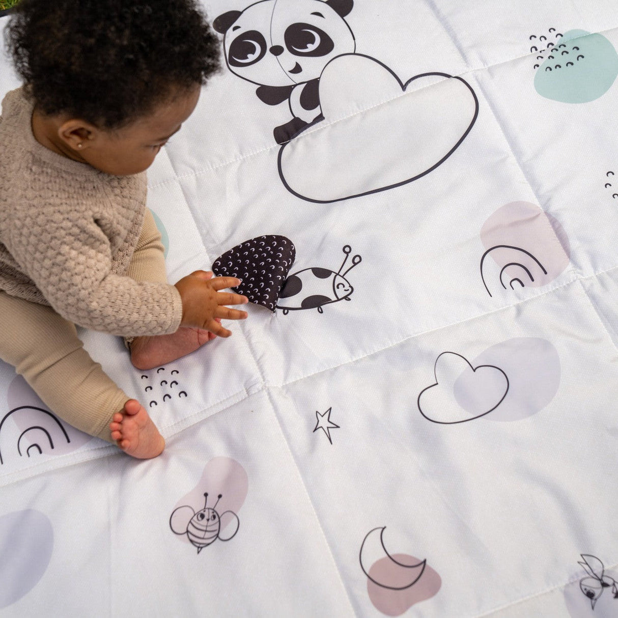 Tiny Love Black & White XL Outdoor Mat - Kid's Stuff Superstore