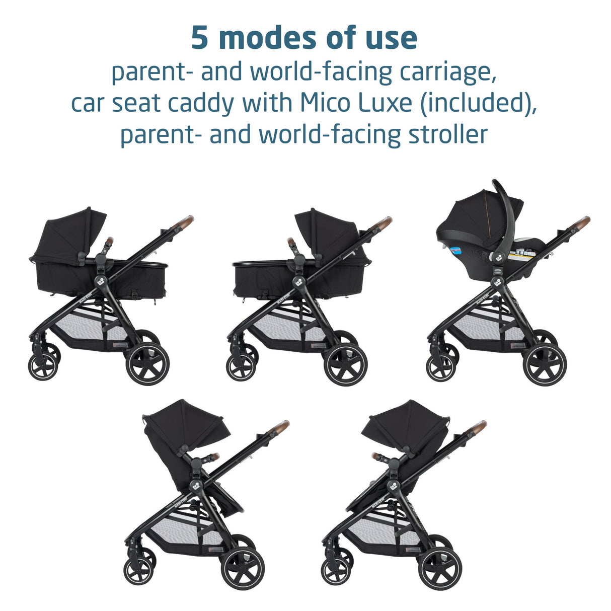 Maxi-Cosi Zelia² Luxe 5-in-1 Modular Travel System - Kid's Stuff Superstore