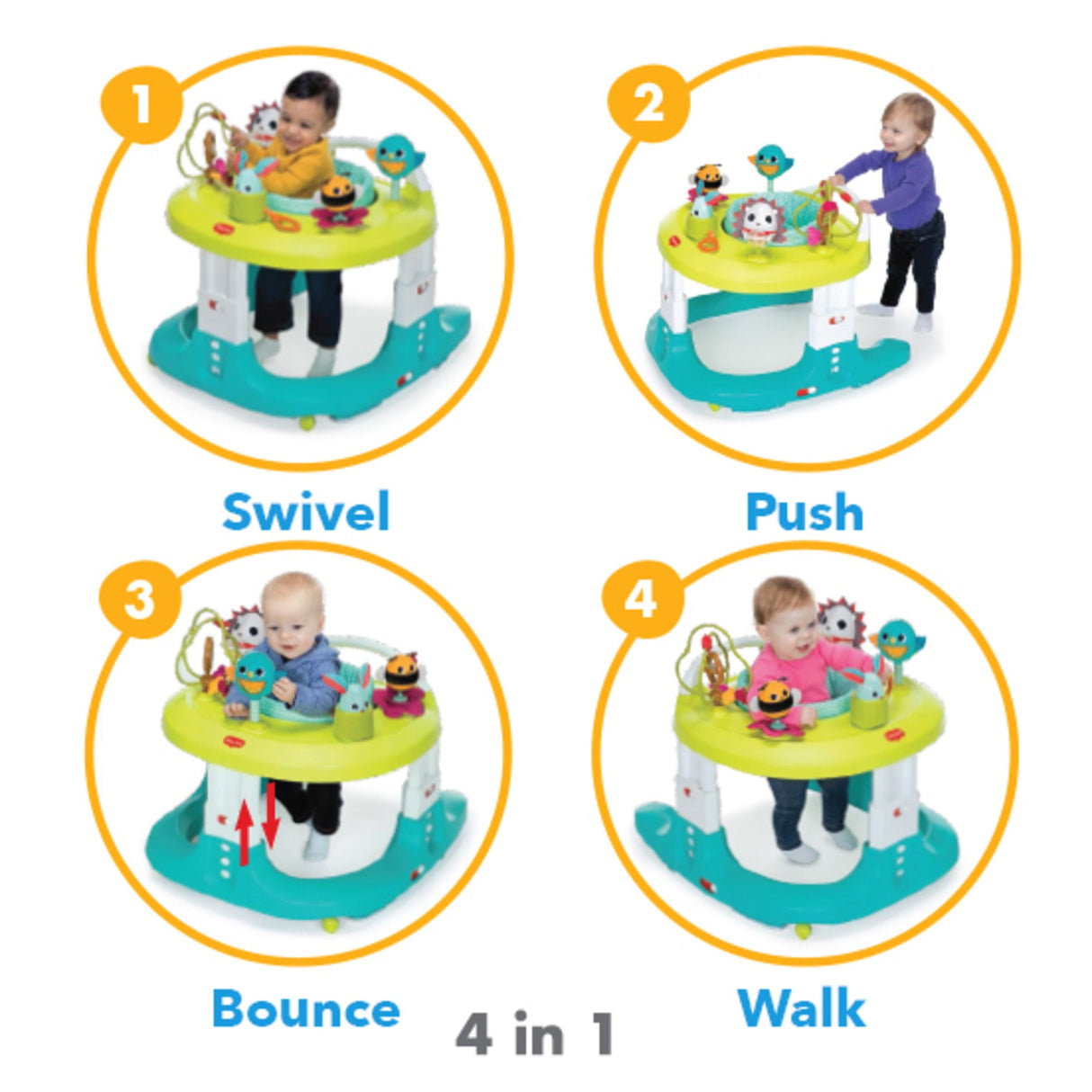 Tiny Love Meadow Days 4-in-1 Here I Grow Mobile Activity Center - Kid's Stuff Superstore