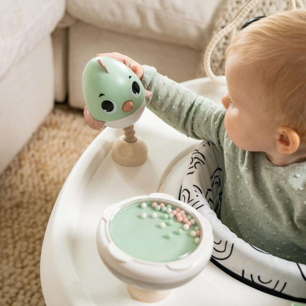 Tiny Love 5-in-1 Black & White Stationary Activity Center - Kid's Stuff Superstore