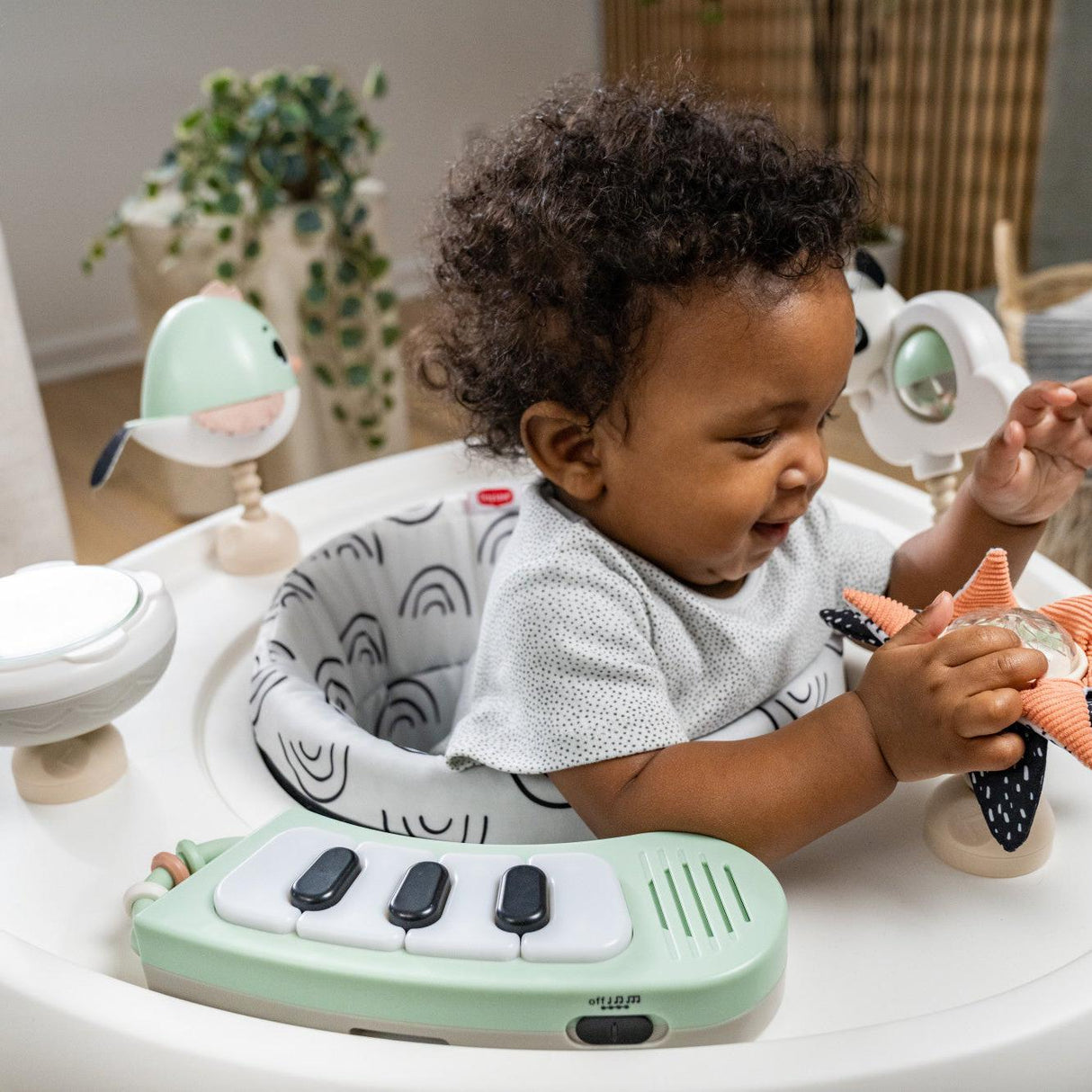 Tiny Love 5-in-1 Black & White Stationary Activity Center - Kid's Stuff Superstore