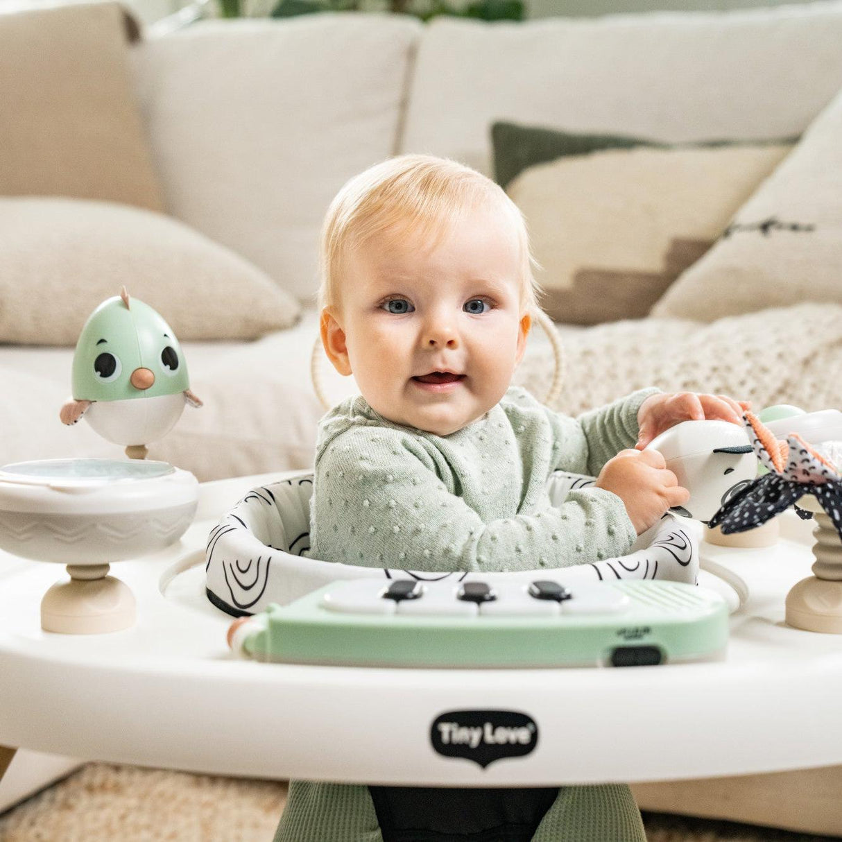 Tiny Love 5-in-1 Black & White Stationary Activity Center - Kid's Stuff Superstore