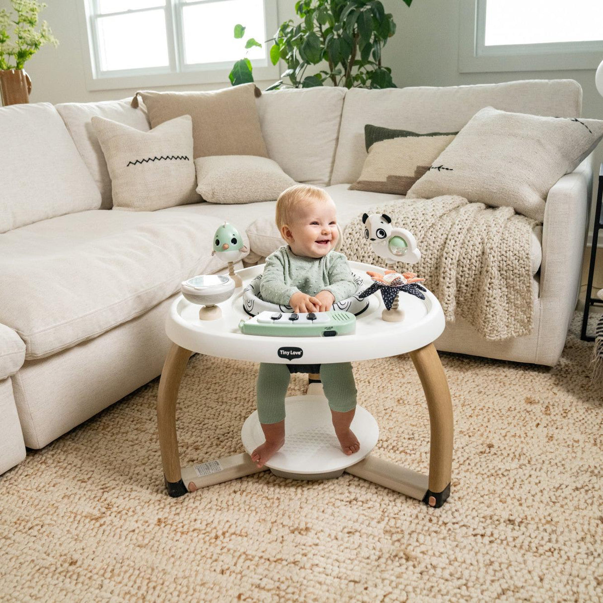 Tiny Love 5-in-1 Black & White Stationary Activity Center - Kid's Stuff Superstore