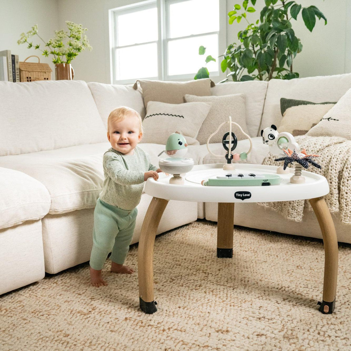 Tiny Love 5-in-1 Black & White Stationary Activity Center - Kid's Stuff Superstore