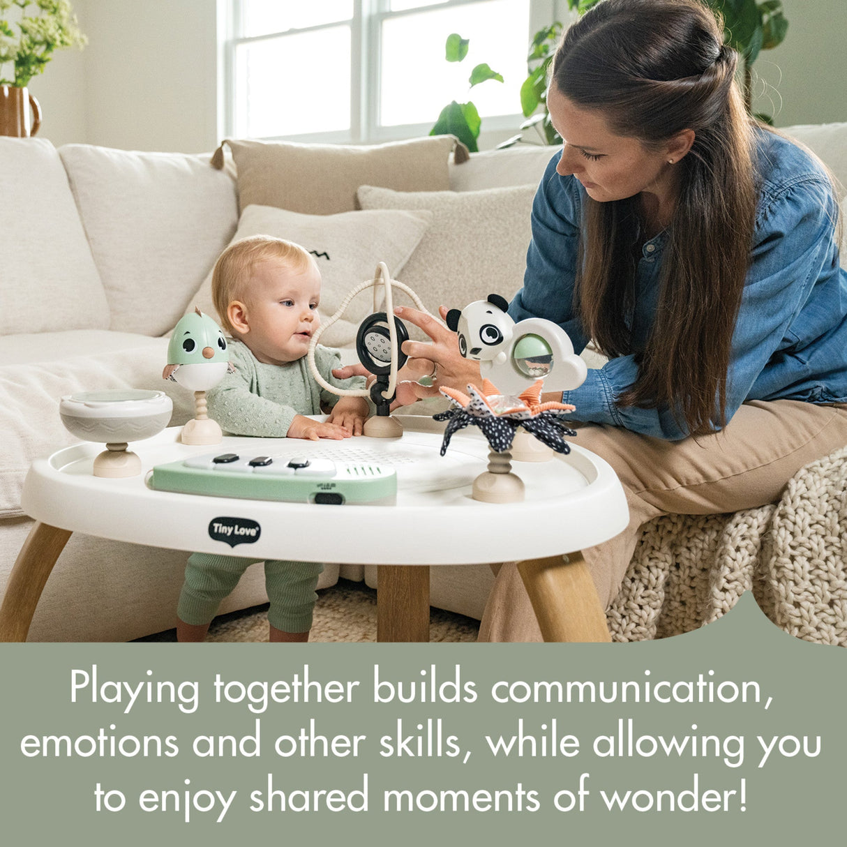 Tiny Love 5-in-1 Black & White Stationary Activity Center - Kid's Stuff Superstore