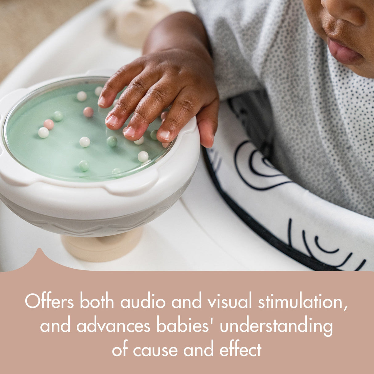 Tiny Love 5-in-1 Black & White Stationary Activity Center - Kid's Stuff Superstore