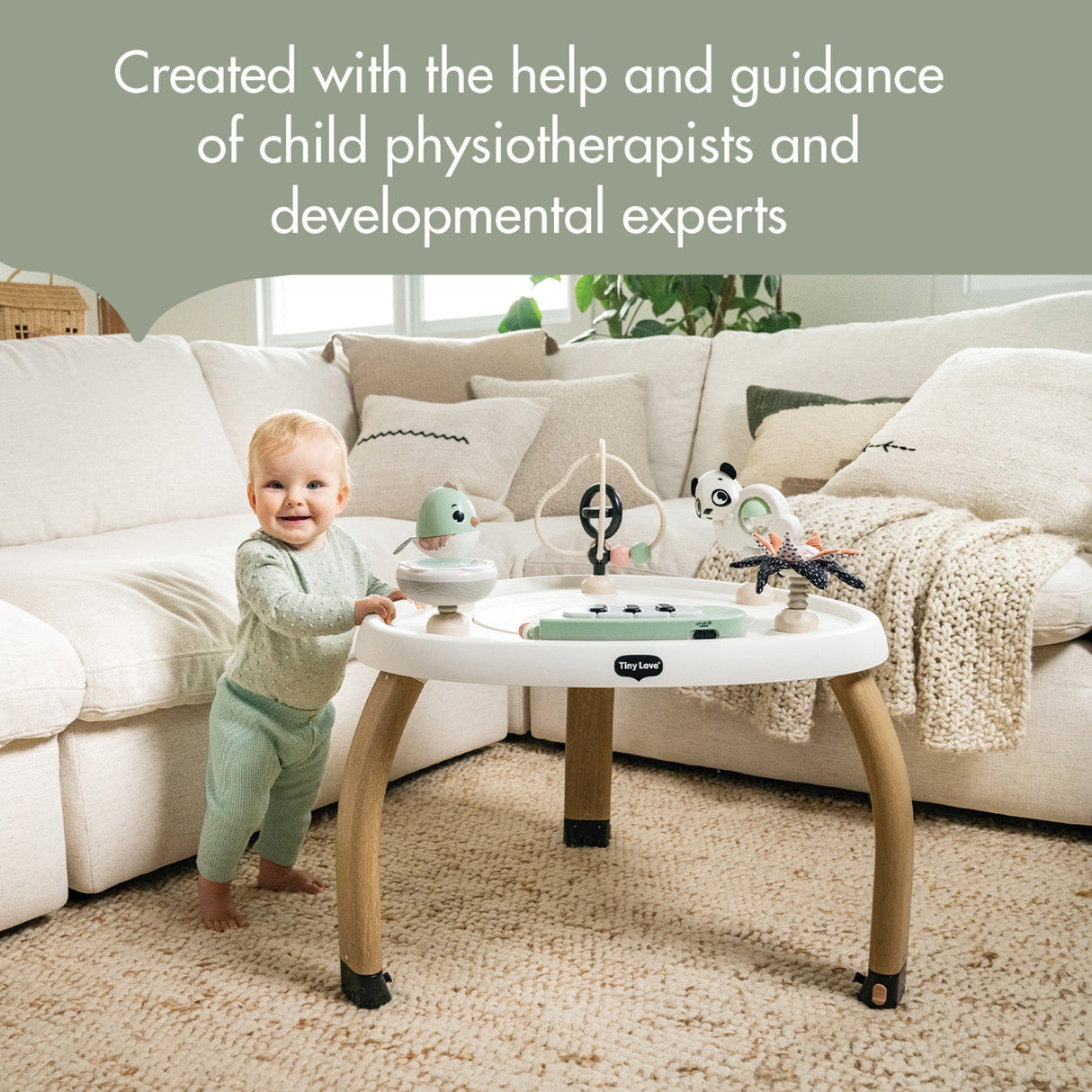 Tiny Love 5-in-1 Black & White Stationary Activity Center - Kid's Stuff Superstore