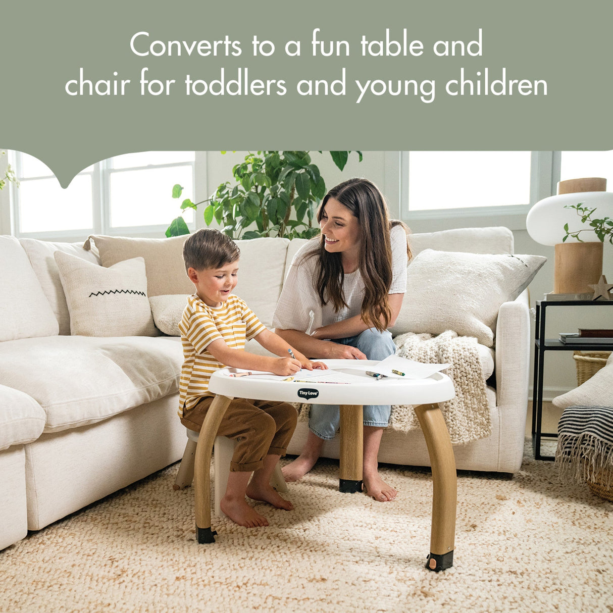 Tiny Love 5-in-1 Black & White Stationary Activity Center - Kid's Stuff Superstore