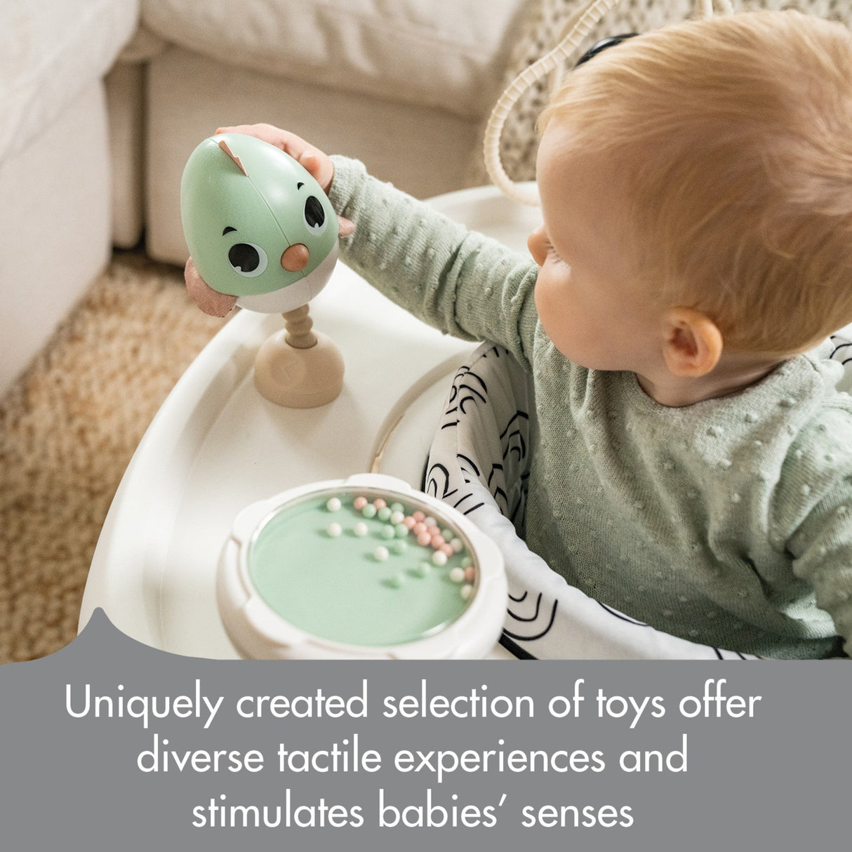 Tiny Love 5-in-1 Black & White Stationary Activity Center - Kid's Stuff Superstore