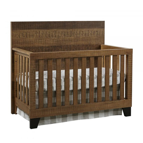 Urban Rustic Convertible Crib & double dressing| Brushed Wheat - Kid's Stuff Superstore