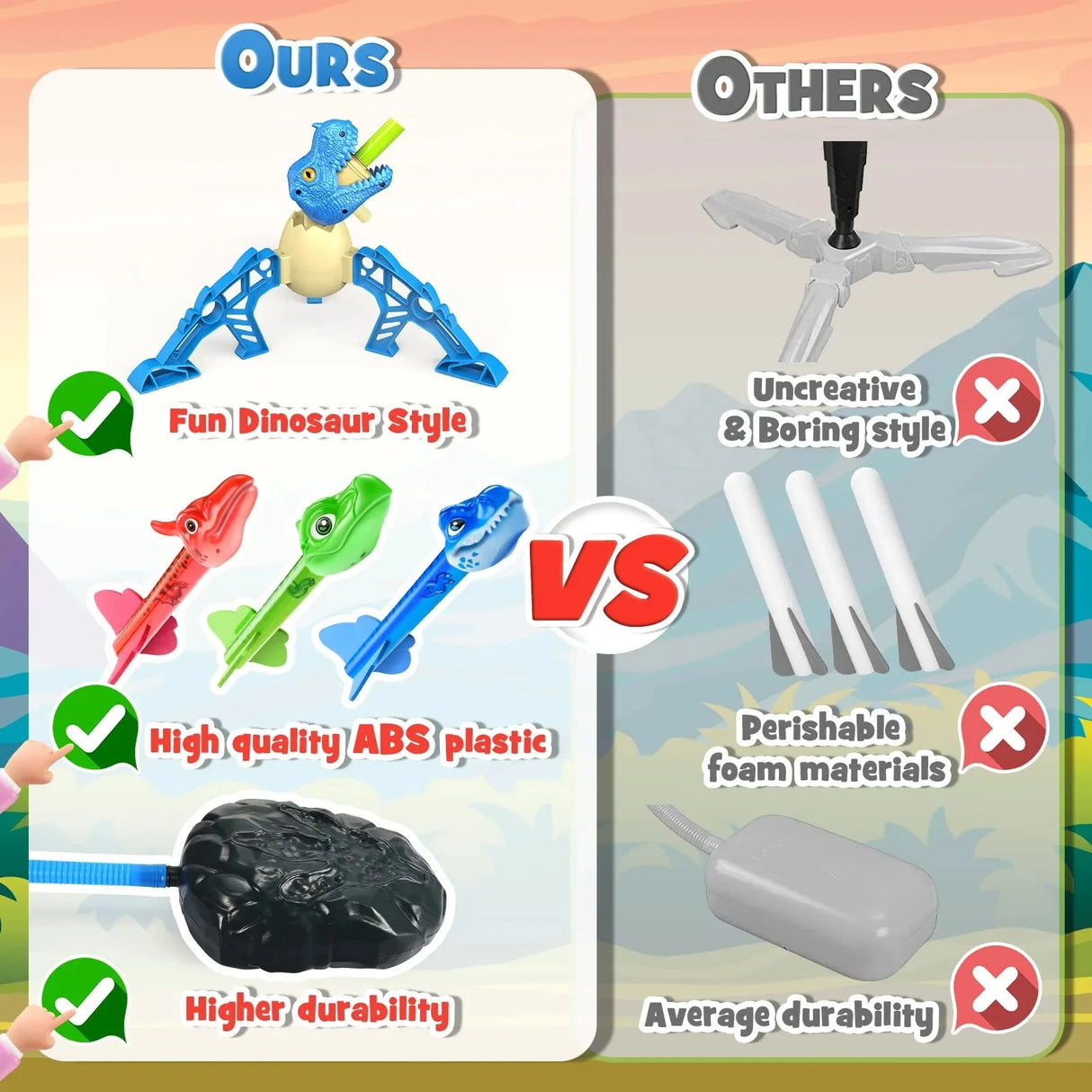 Dinasaur Rocket Launcher - Kid's Stuff Superstore