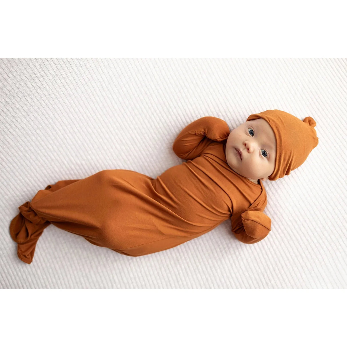 Three Little Tots Knotted Gown + Hat - Kid's Stuff Superstore