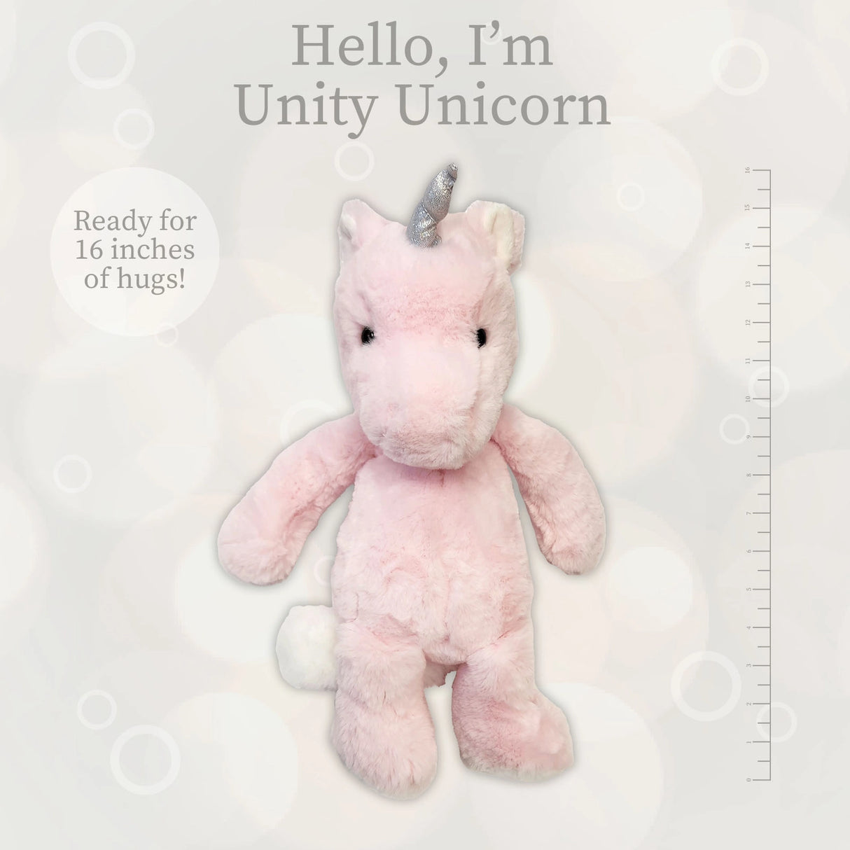World's Softest Lushee 16" - Unity Rose Unicorn
