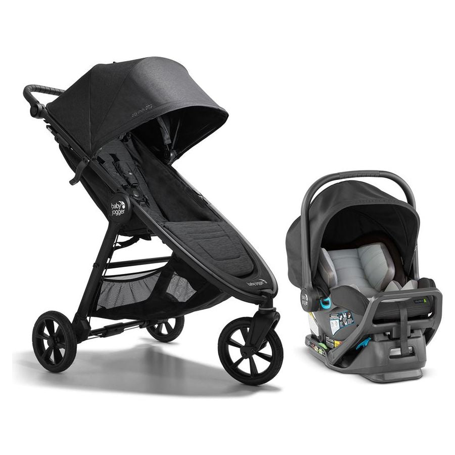 Baby Jogger City Mini GT2 + City GO 2 Travel System - Opulent Black - Kid's Stuff Superstore