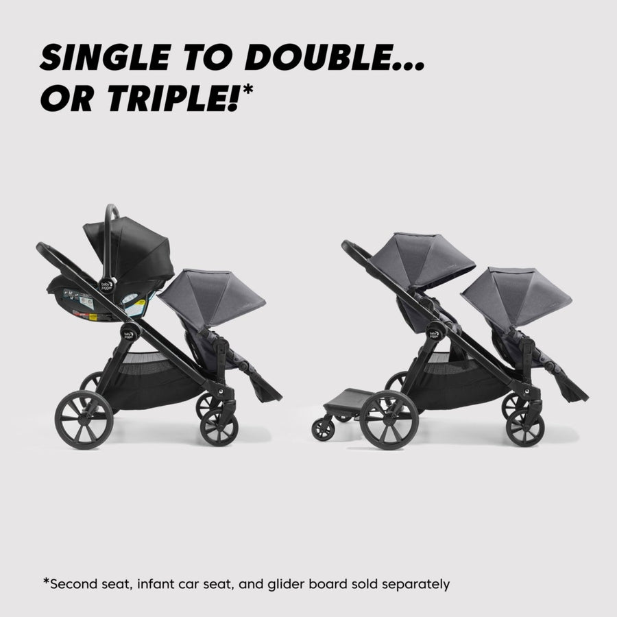 Baby Jogger City Select 2 + City GO 2 Travel System - Radiant Slate - Kid's Stuff Superstore