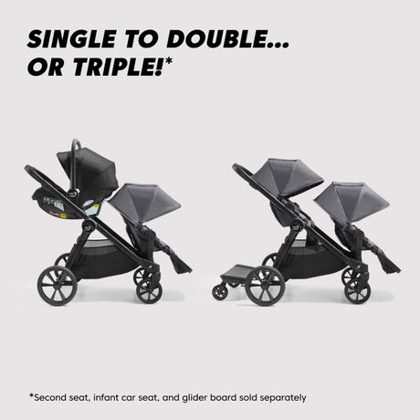 Baby Jogger City Select 2 + City GO 2 Travel System - Radiant Slate - Kid's Stuff Superstore