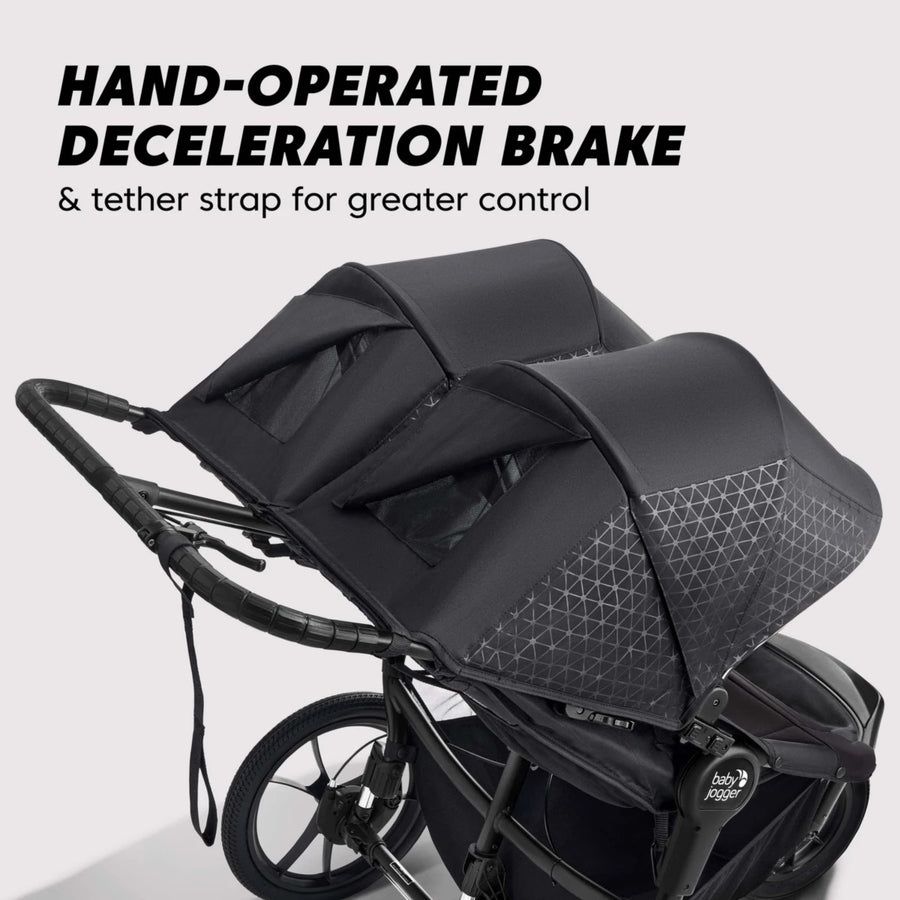 Baby Jogger Summit X3 Double Jogging Stroller - Midnight Black - Kid's Stuff Superstore