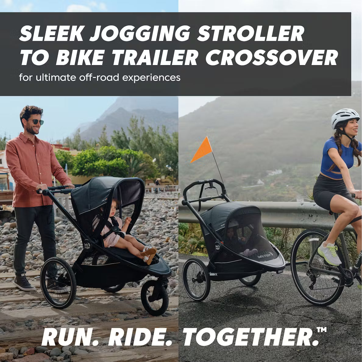 Baby Jogger City Prix Jogger + BIke Trailer + Shield Bundle - Kid's Stuff Superstore