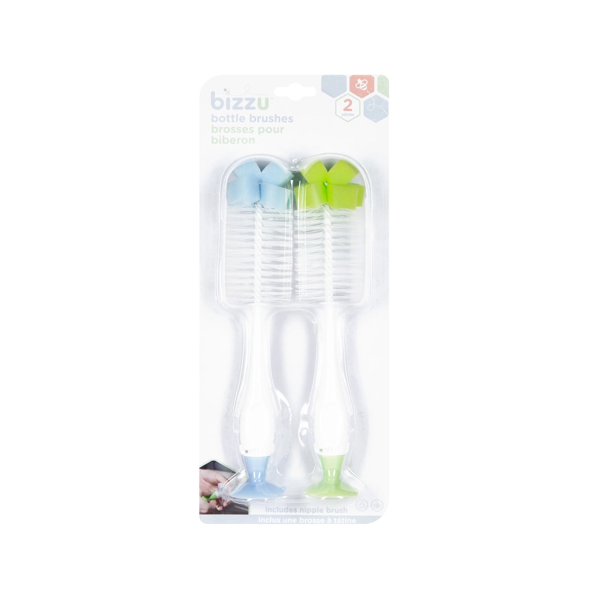 Bizzu Bottle Brushes 2Pk. - Kid's Stuff Superstore