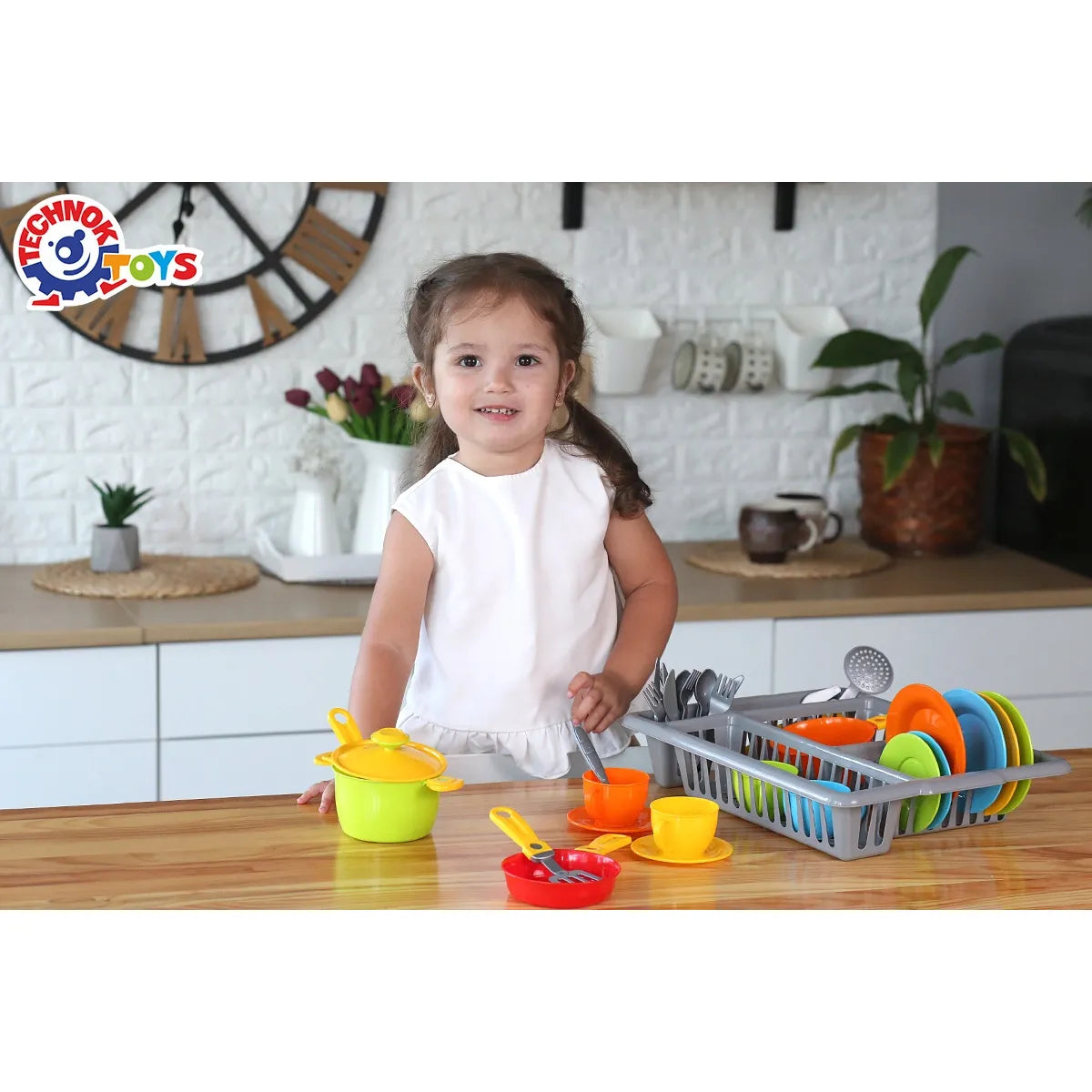 Technok Kitchenware Playset - Dish Drainer Set (33 Pieces)