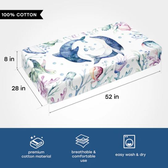Dolphins 4pc. Crib Bedding Set