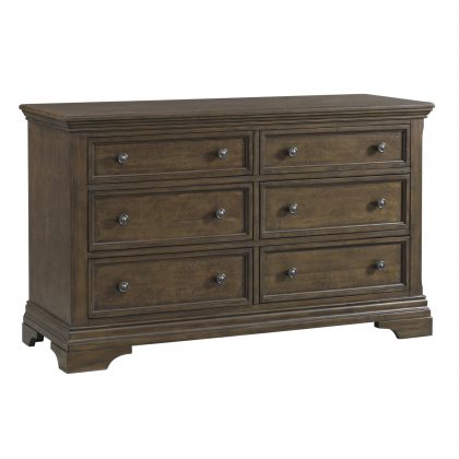 Olivia Arch Top Convertible Crib & Double Dresser | Rosewood - Kid's Stuff Superstore
