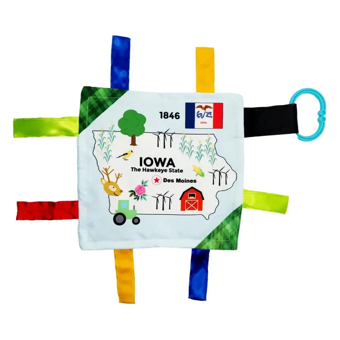 Baby Jack 8x8 Crinkle Sensory Toy - Iowa - Kid's Stuff Superstore
