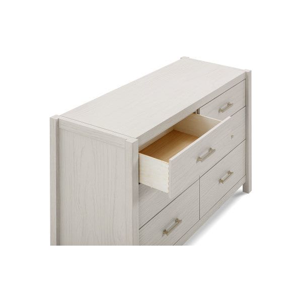 Monogram by Namesake Hemsted 6-Drawer Assembled Dresser - White Driftwood - Kid's Stuff Superstore