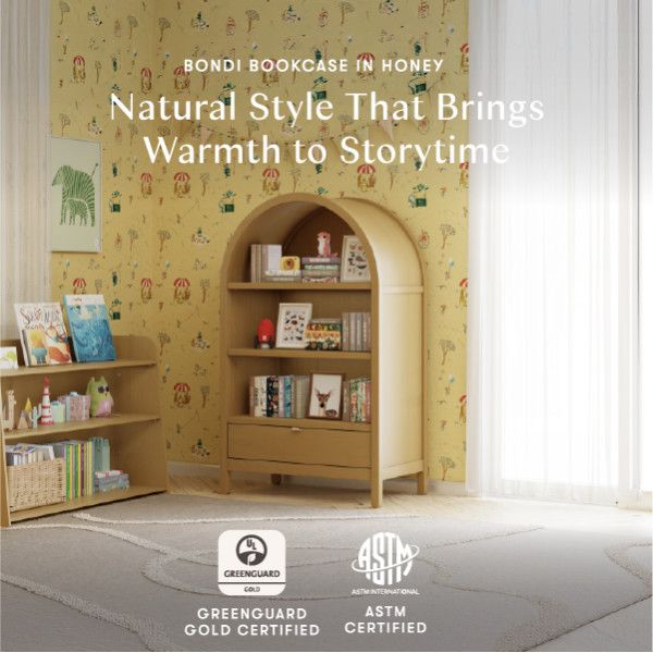 Babyletto Bondi Bookcase - Honey - Kid's Stuff Superstore