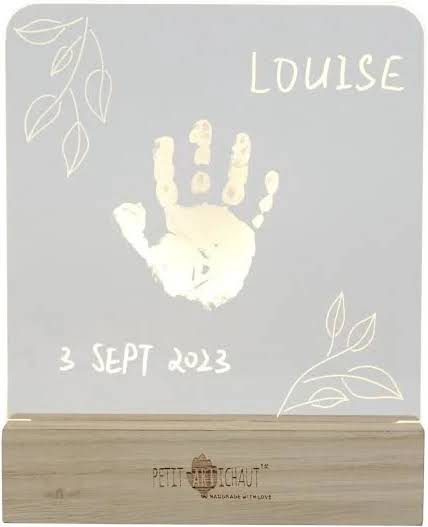 Petit Artichaut Illuminated Frame Light-Up Handprint Keepsake
