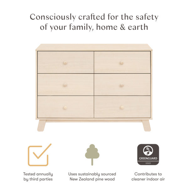 Babyletto Hudson Modern 6-Drawer Double Dresser
