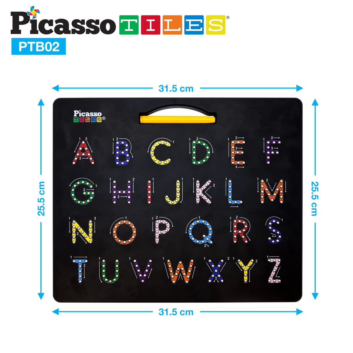 PicassoTiles Double-Sided Magnetic Drawing Tablet Pad