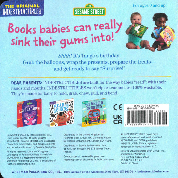 Indestructible Book - Elmo Says Surprise - Kid's Stuff Superstore