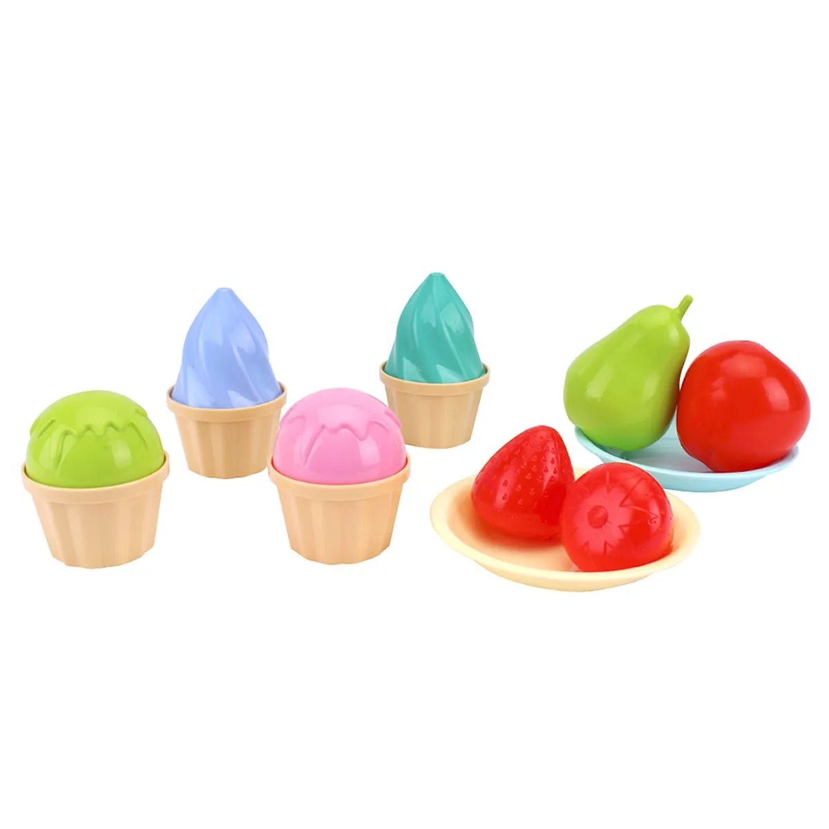 Technok Kids Play Kitchen Accessories - 49 Pcs Play Dishes