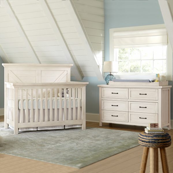 Westwood Westfield Convertible Crib - Brushed White - Kid's Stuff Superstore