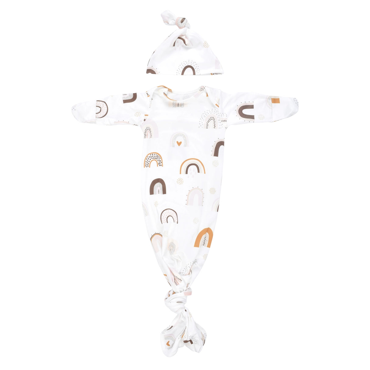 Three Little Tots Knotted Gown + Hat - Kid's Stuff Superstore