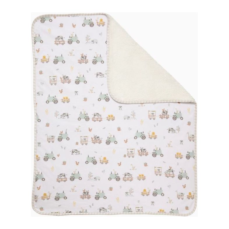 Jersey Sherpa Blanket - Tractor Ride - Kid's Stuff Superstore