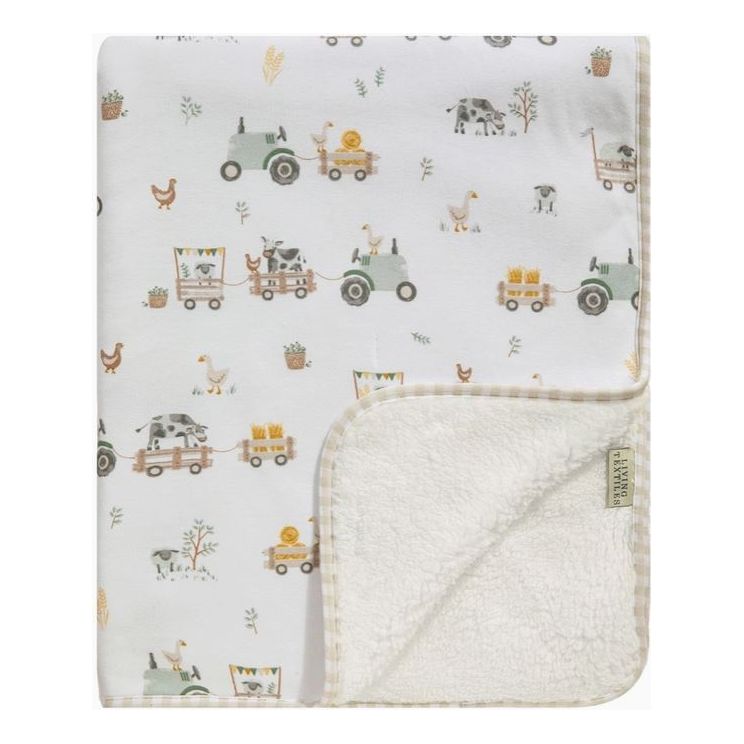 Jersey Sherpa Blanket - Tractor Ride - Kid's Stuff Superstore