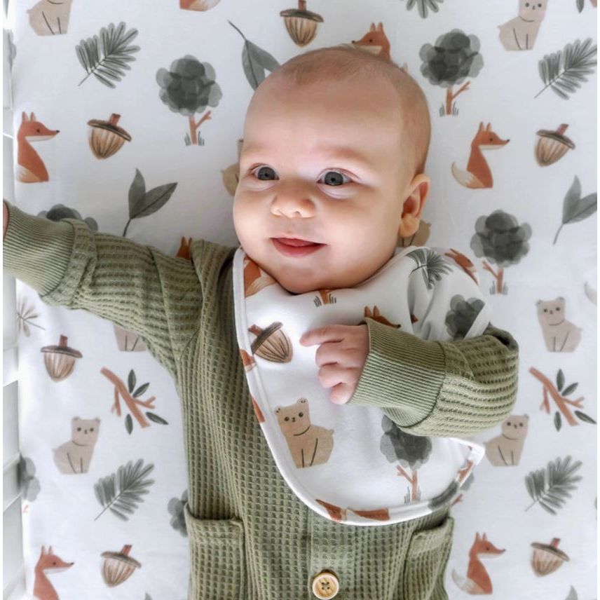 Cotton Jersey Fitted Sheet - Forest Retreat - Kid's Stuff Superstore