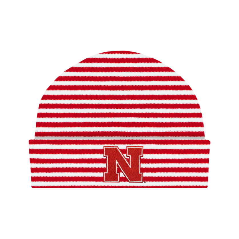 Nebraska Husker Knit Beanie - Red Stripes - Kid's Stuff Superstore