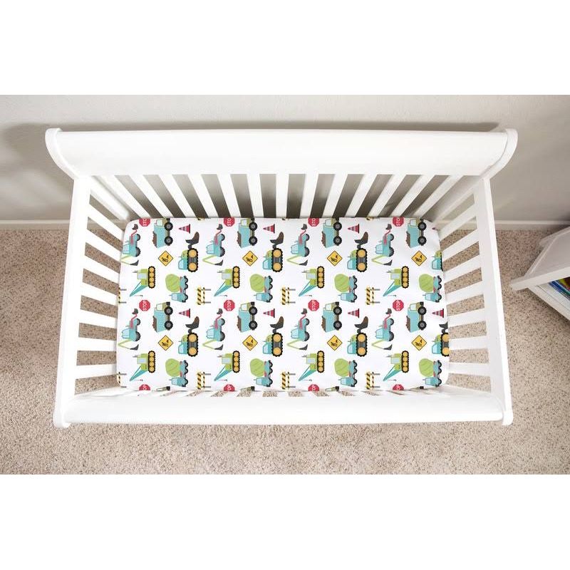 Honey Lemonade Crib Sheet - Construction - Kid's Stuff Superstore