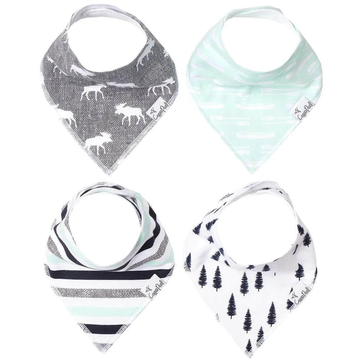 Copper Pearl Baby Bandana Bibs 4 Pack - Scout - Kid's Stuff Superstore