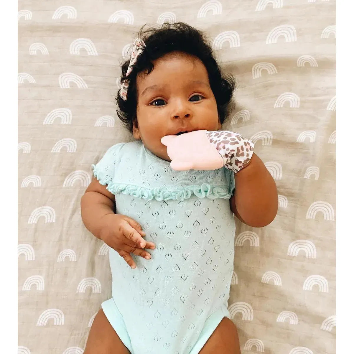 Itzy Ritzy Teething Mitt - Cheetah - Kid's Stuff Superstore